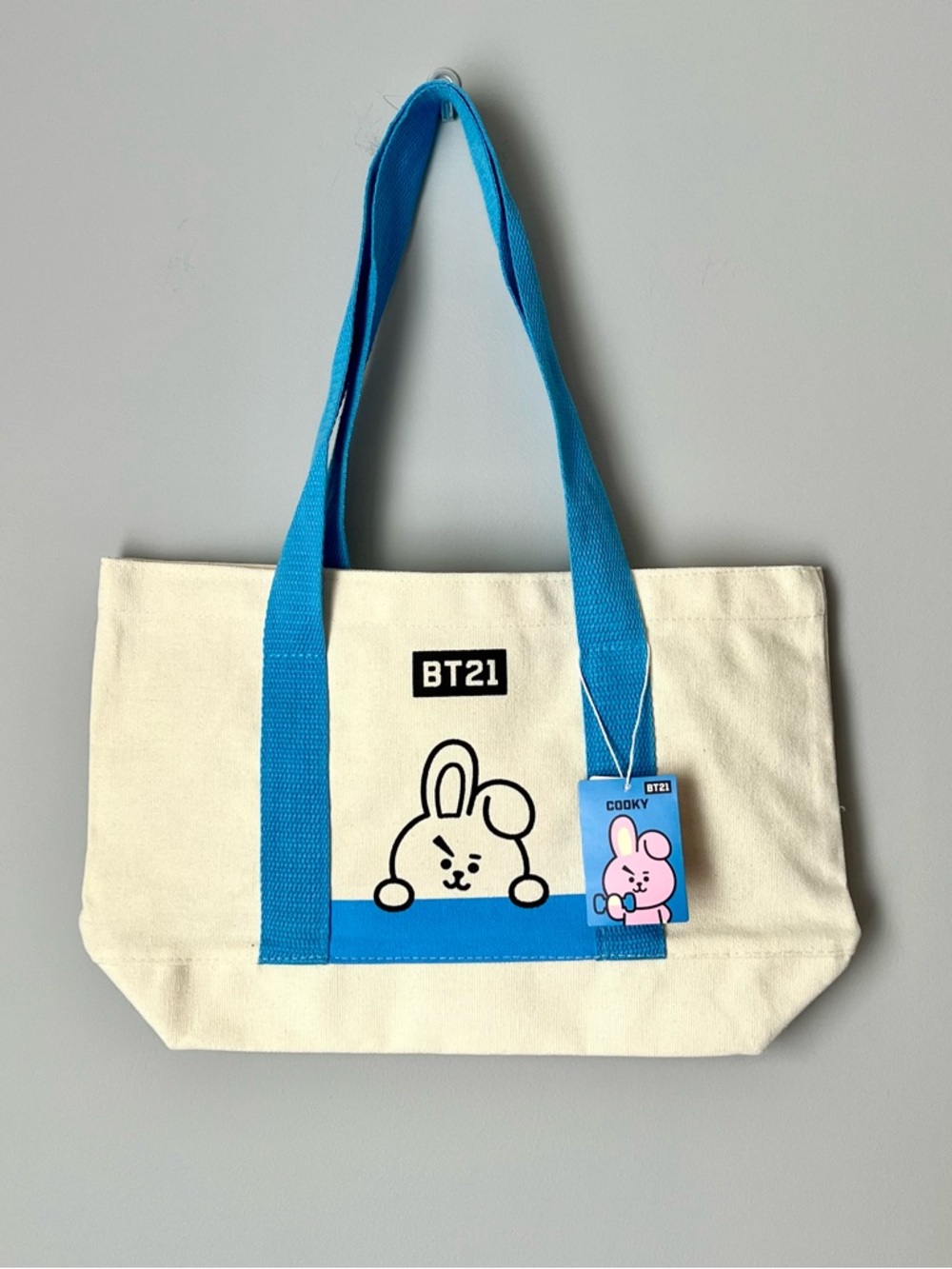 BTS BT21 Mini Canvas Tote Bag - COOKY (Jungkook)